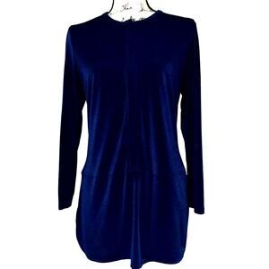 Lauren‎ Ralph Lauren navy button up tunic medium